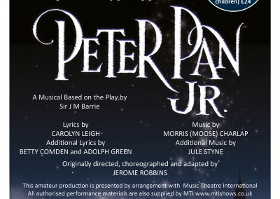 Paignton Academy Musical  2023 ‘ PETER PAN JR’